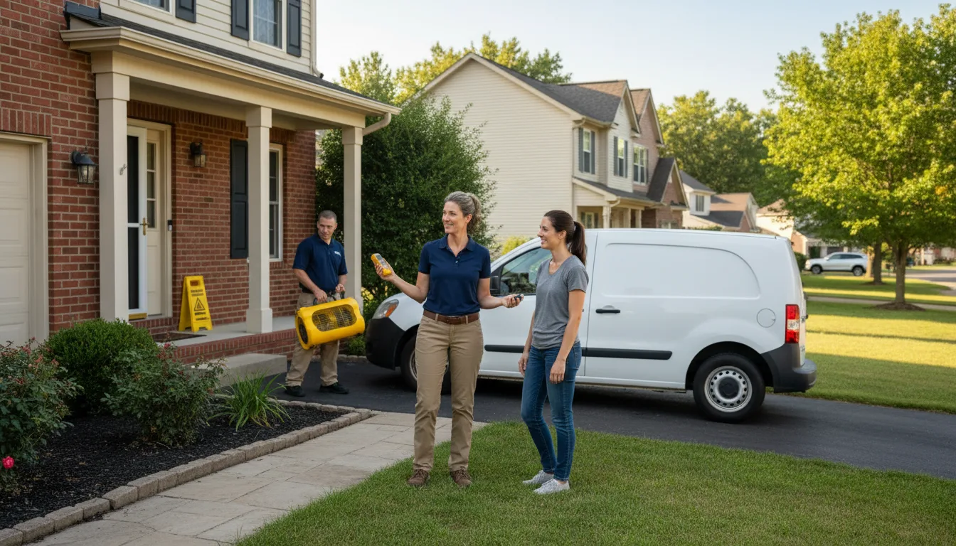 Residential water damage restoration in Brunswick, NE